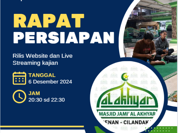 Rapat Persiapan Rilis Website dan Live Steaming kajian