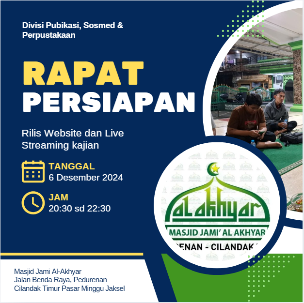 Rapat Persiapan Rilis Website dan Live Steaming kajian
