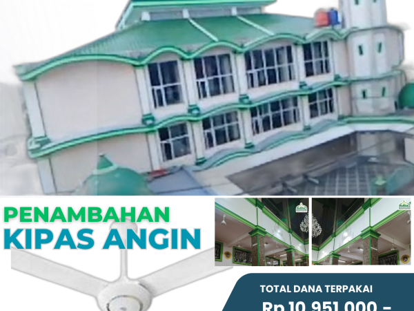 Penambahan Kipas angin