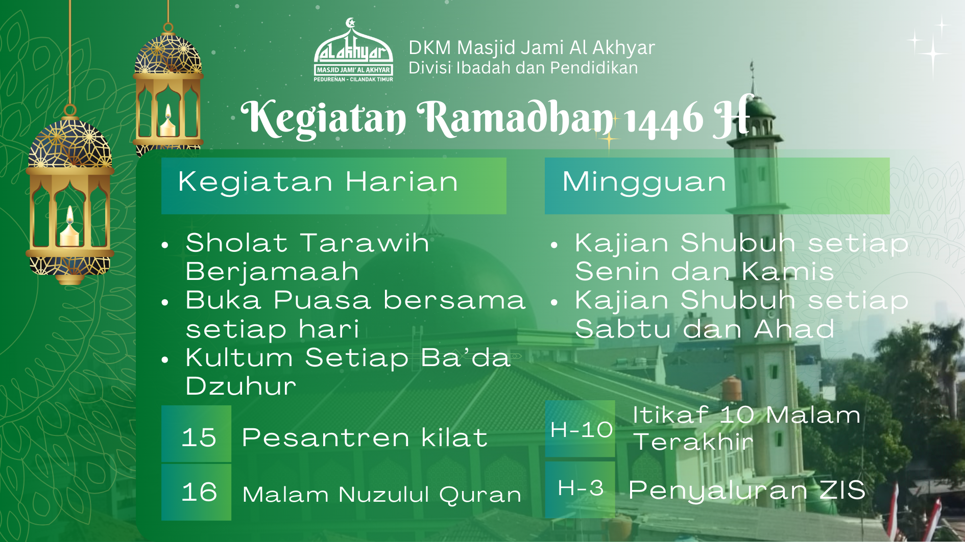 Kegiatan Ramadhan 1446H