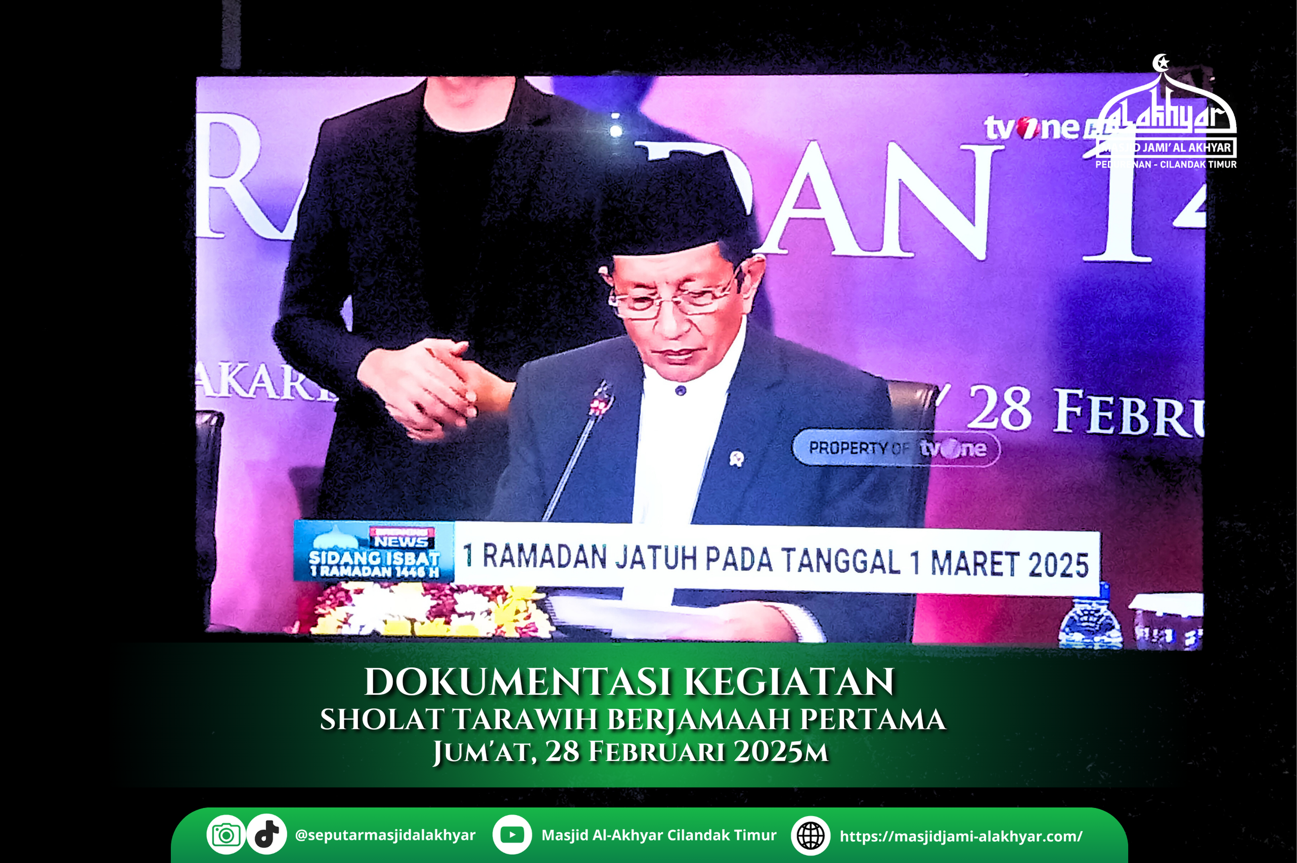 Kegiatan Taraweh hari pertama