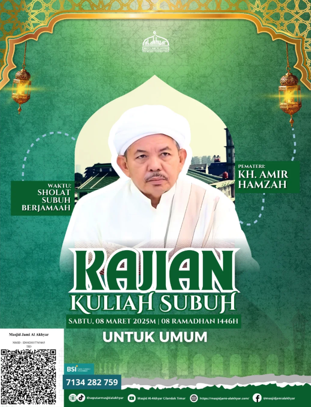 Kuliah Shubuh Sabtu 8 Mar 2025